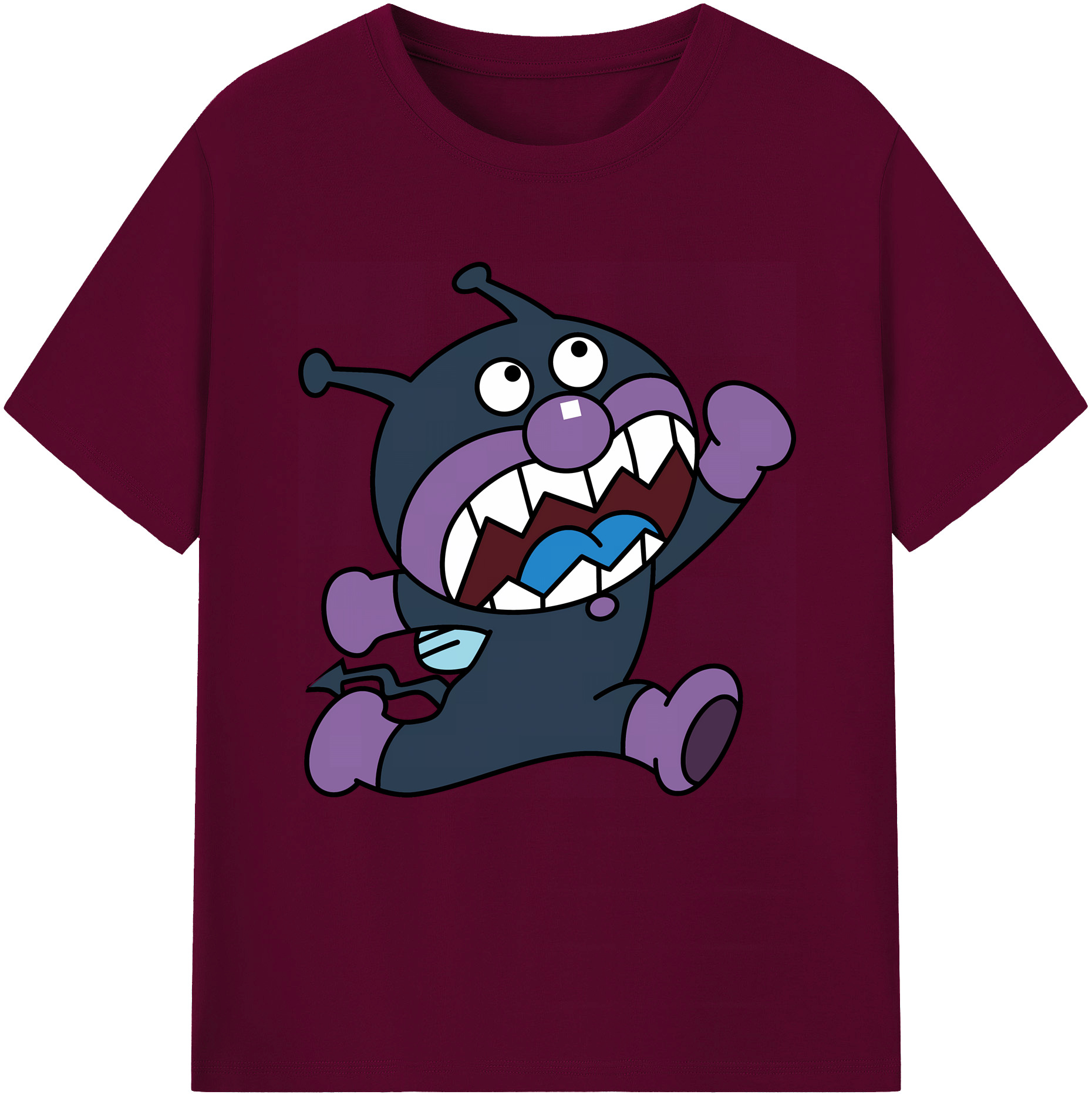 （画像用） アンパンマン Anpanman レディースカジュアルプリントTシャツ（綿100％）